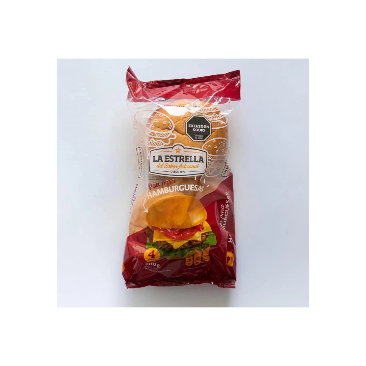 Estrella Pan de hamburguesas x4 Unidad
