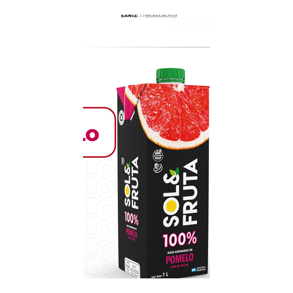Sol & Fruta Pomelo 1 L Caja