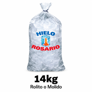 Hielo Rosario - Bolsa de hielo 14 kg - Rolito o molido