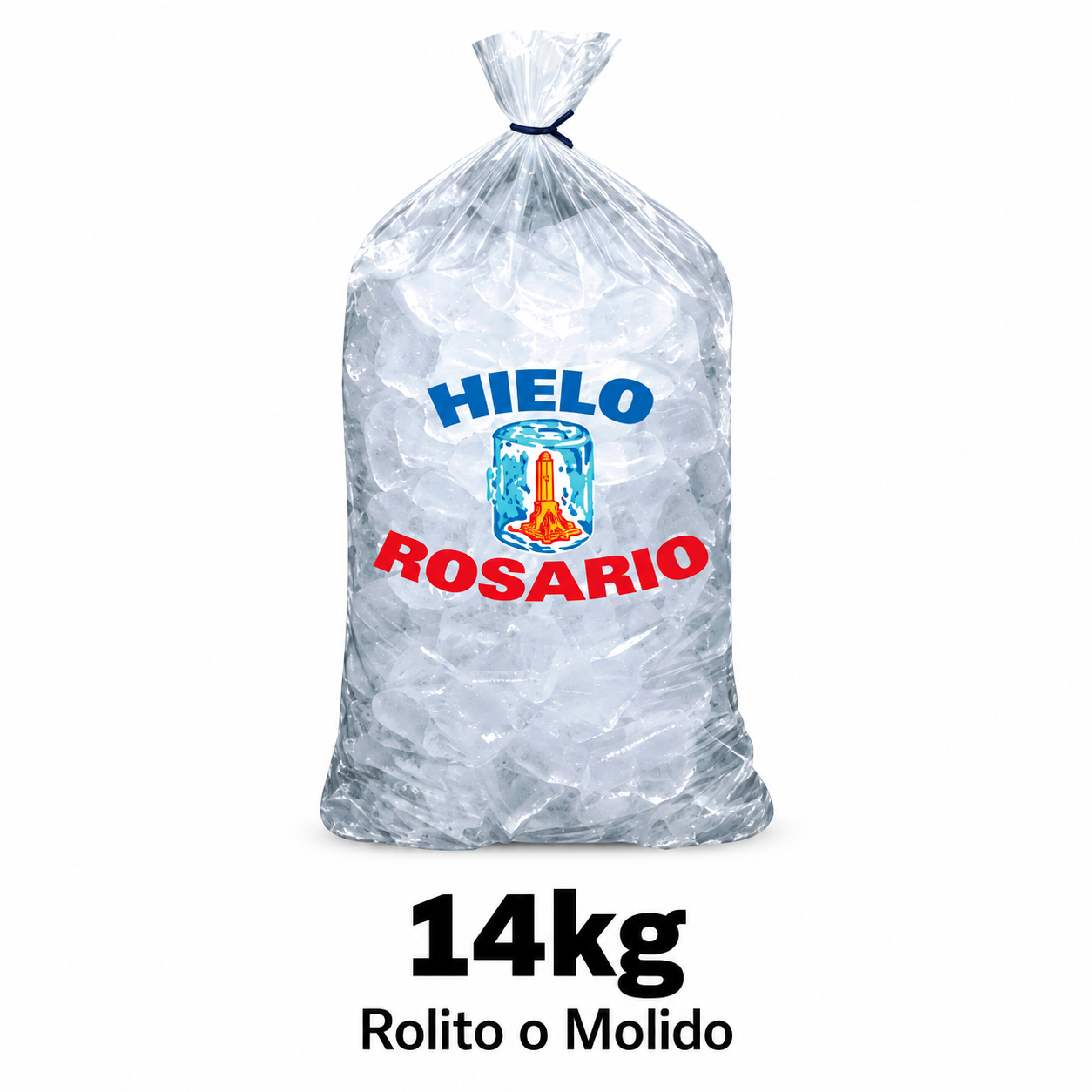 Bolsa de hielo Hielo Rosario de 14 kg
