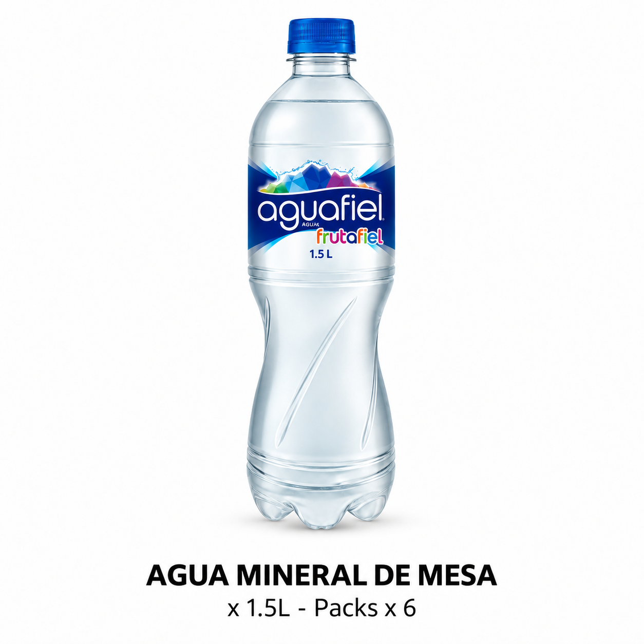 Aquafiel - Agua mineral 1,5 L - Pack x6