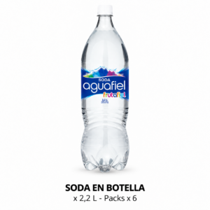 Aquafiel - Soda en botella 2,2 L - Pack x6
