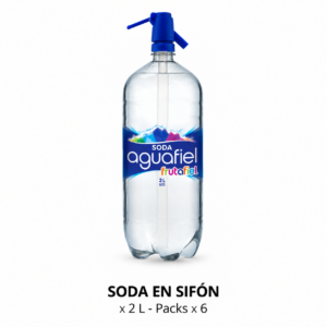 Aquafiel - Soda en sifón 2 L - Pack x6