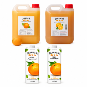 L'Arancia - Jugo de naranja - Presentaciones