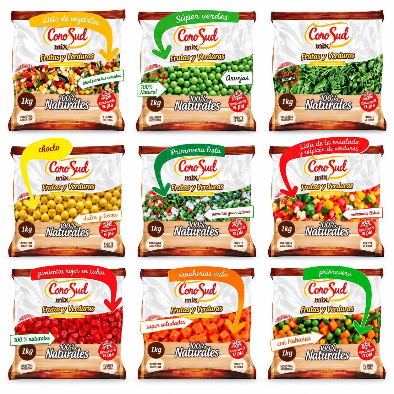 ConoSud - Vegetales y frutas congeladas - Surtido