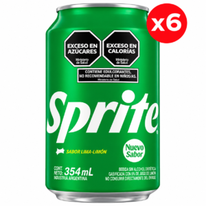 Sprite - Lata 354 ml - Pack x6