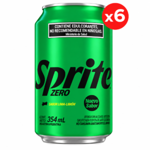Sprite Zero - Lata 354 ml - Pack x6