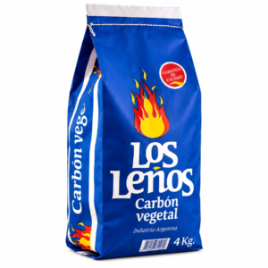 Los Leños - Carbón vegetal 4 kg - Bolsa azul