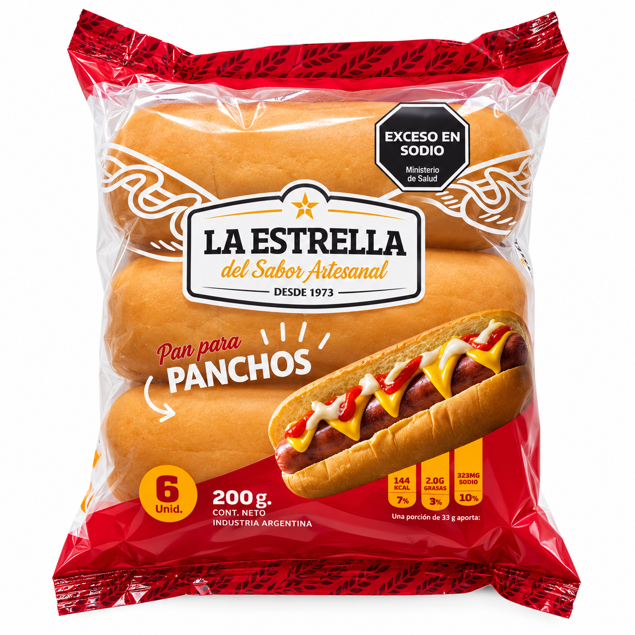 La Estrella - Pan para panchos x6