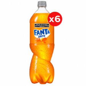 Fanta Zero Naranja - Botella 1,5 L - Pack x6