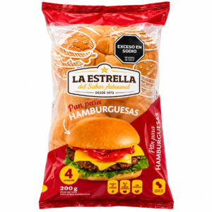 La Estrella - Pan para hamburguesas x4