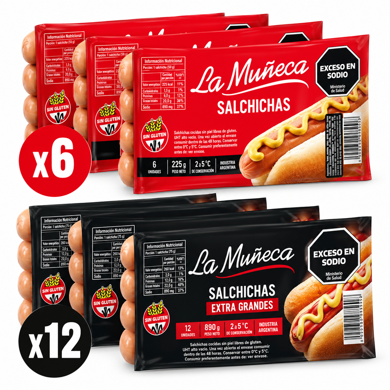 La Muñeca - Salchichas - Presentaciones x6 y x12